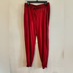 AnyBody Lounge Pants Bottom Cuff Dark Pink Med Tall